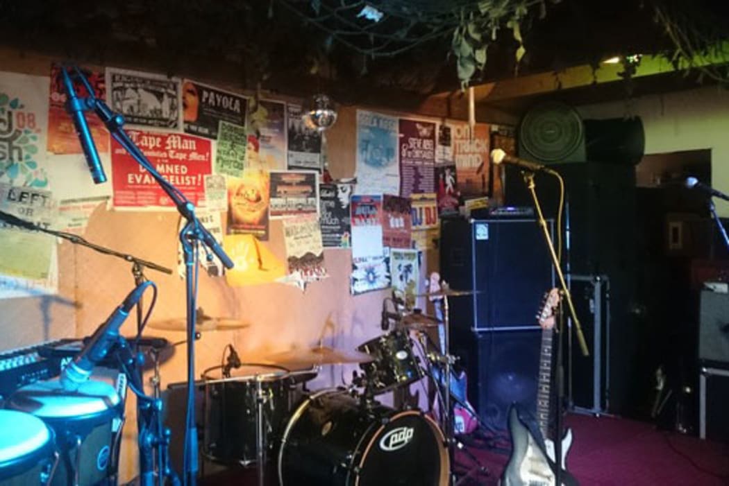Photo: The stage set-up at Yot Club.