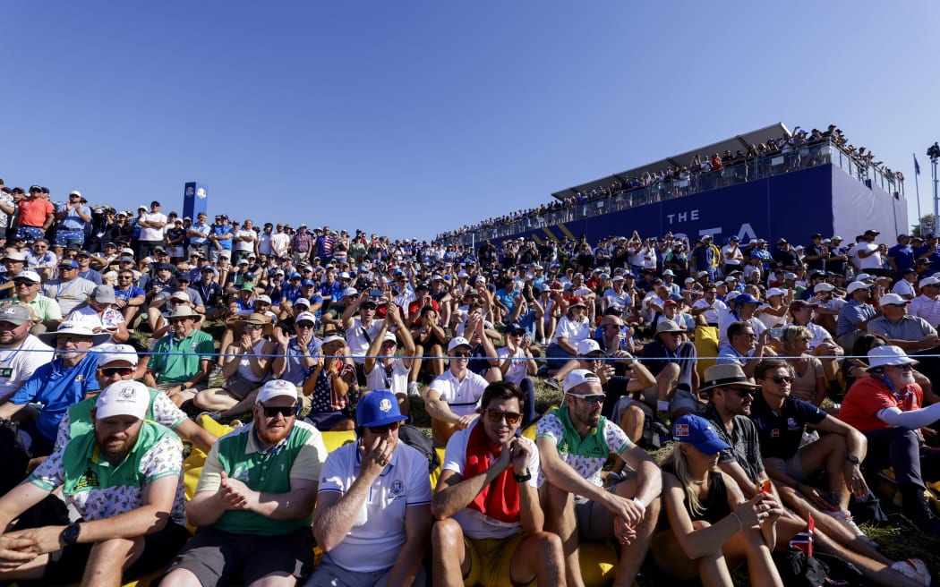 Fans during the 2023 Ryder Cup in Rome.
