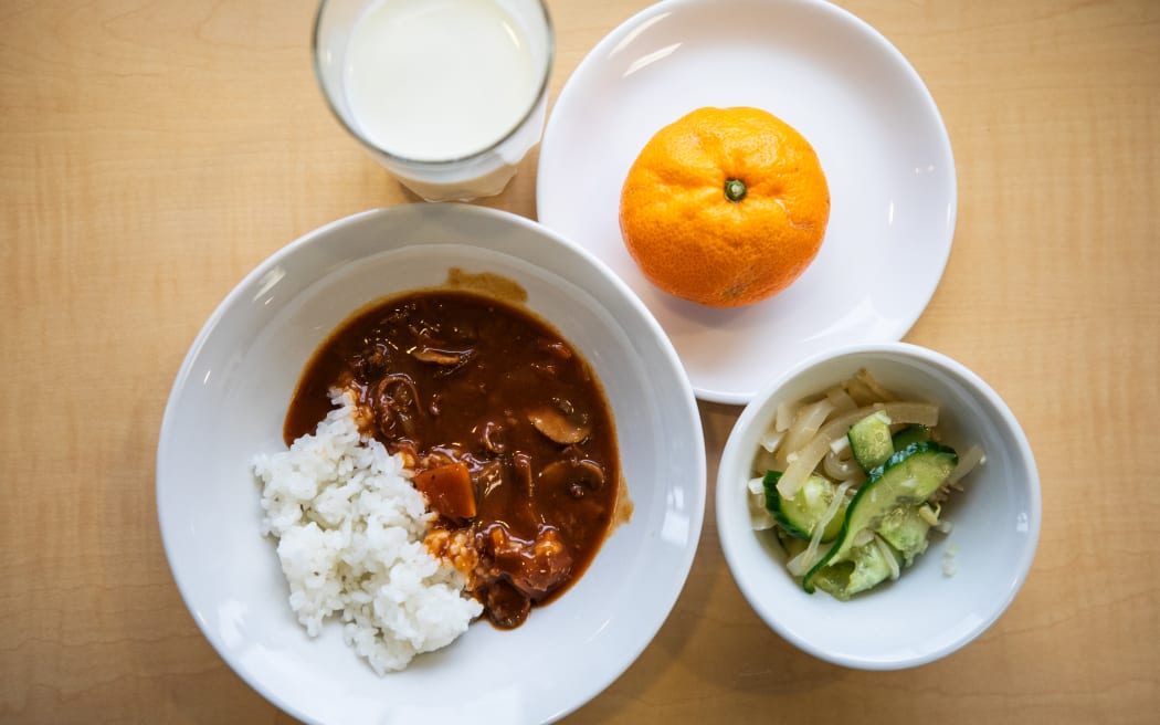 Japanese school lunch