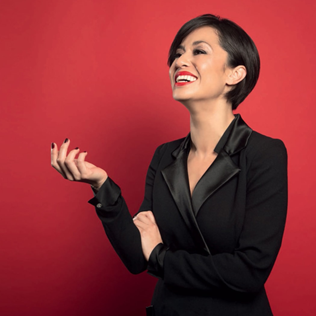 A portrait of actress Teuila Blakely