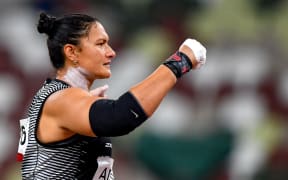 Valerie Adams. New Zealand. Athletics. Shot Put â Womenâs Qualification Round. Olympic Stadium, Tokyo, Japan, Tokyo 2020 Olympic Games. Friday 30 July 2021. Copyright photo Â© Steve McArthur / www.photosport.nz