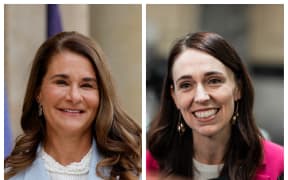 Melinda French Gates and Jacinda Ardern