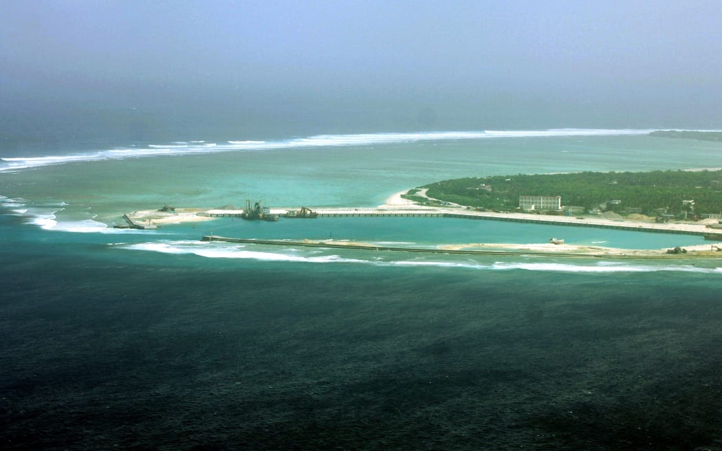 Part of the city of Sansha on the island of Yongxing, also known as Woody Island, in the disputed Paracel chain. (File, 2012)