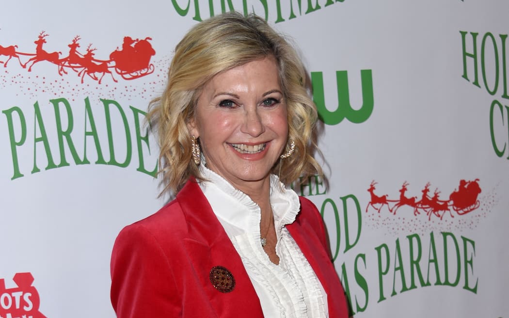 Olivia Newton John attends the 85th annual Hollywood Christmas parade on Hollywood Boulevard in 2016.
