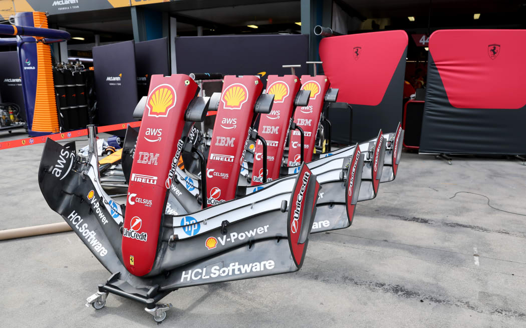 Ferrari front wings. 2025 Formula 1.