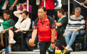 Tonga's Milika Nathan at the 2024 Oceania Challenge in Auckland.