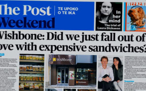 The Wishbone liquidation on the front page of the Weekend Post.