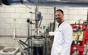 Dave Young, head of research and development at Mint Innovation, working on the technology to extract critical metals from old EV batteries for recycling to new batteries. 
