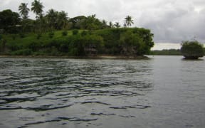 A cliff on the shoreline of an island in Bougainville, Papua New Guinea