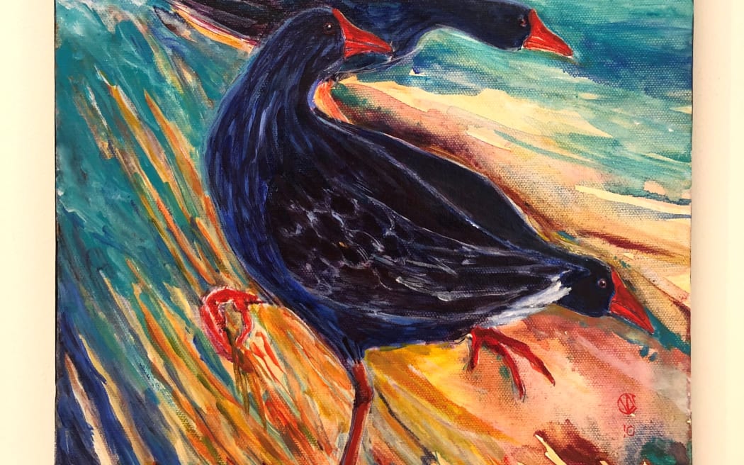 Painting by Norma Cranwell