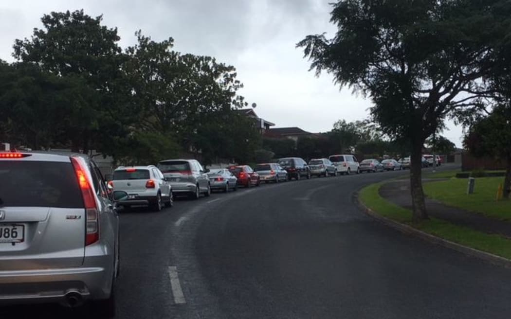 The king tide has coincided with return to school traffic.