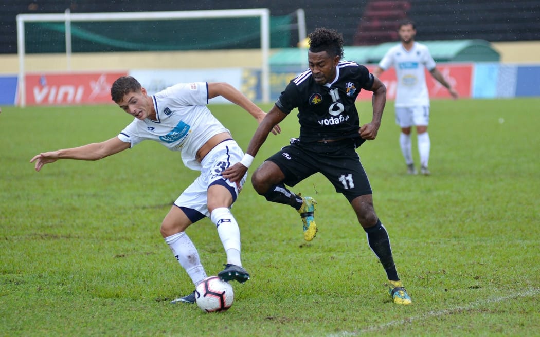Emiliano Tade scored twice as Auckland City thrashed Ba FC 6-0.