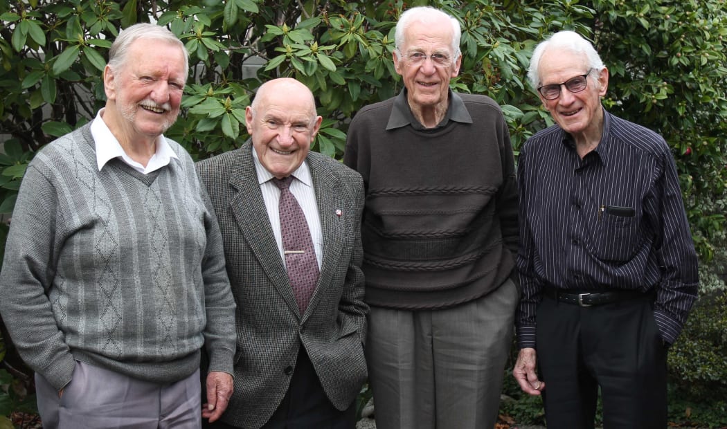 Christchurch Jazz Musicians, (from left) Harry Voice, Doug Caldwell, Gerald Marston and Doug Kelly.