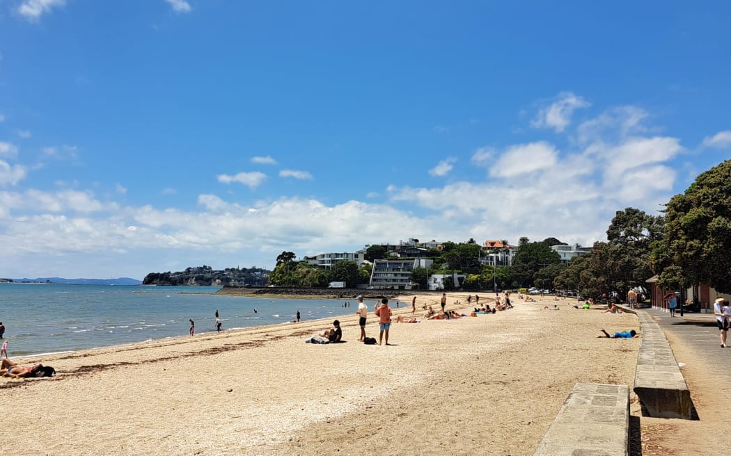 Mission Bay beach, Auckland on 10 January 2024.