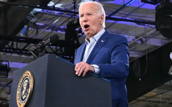 US President Joe Biden speaks at a campaign event in Raleigh, North Carolina on 28 June 28, 2024