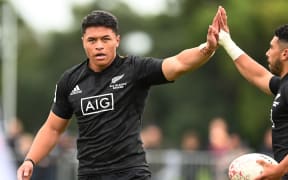 Caleb Clarke.
New Zealand All Blacks Sevens v Australia, Trans-Tasman Sevens series at the Grammar TEC rugby club at Orakei Domain in Auckland on Sunday 23 May 2021.