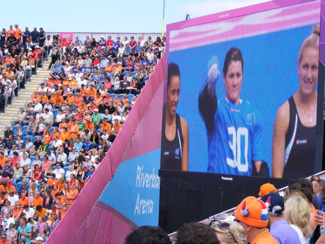 Black Sticks goalkeeper Bianca Russell at the London Olympics