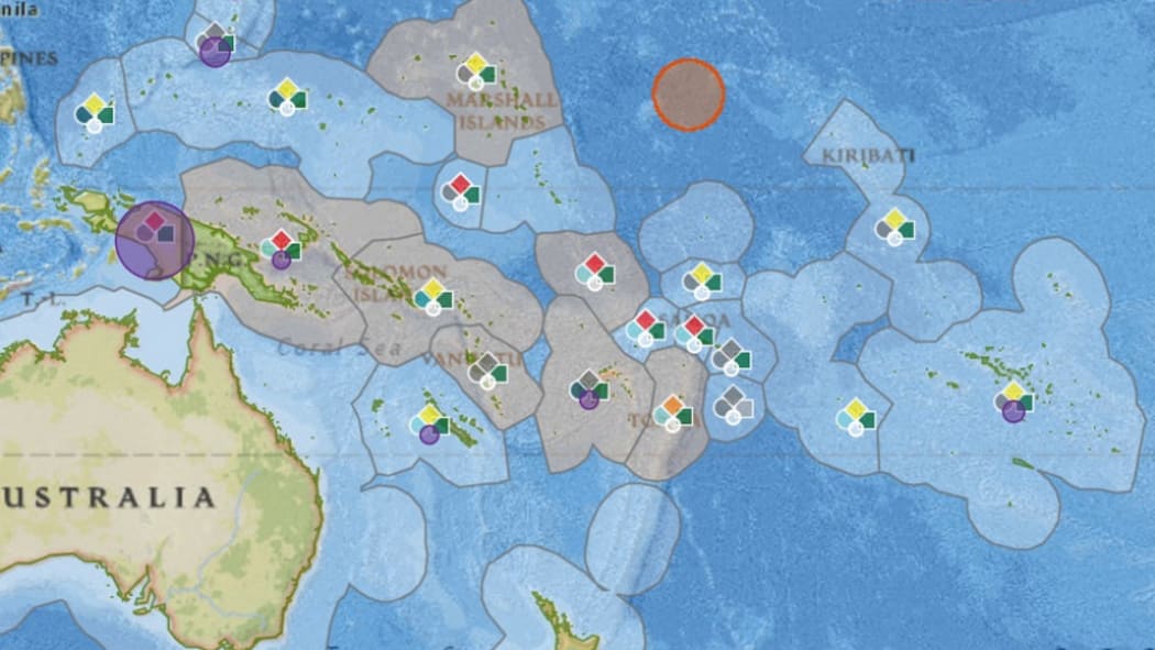 Pacific Covid-19 map