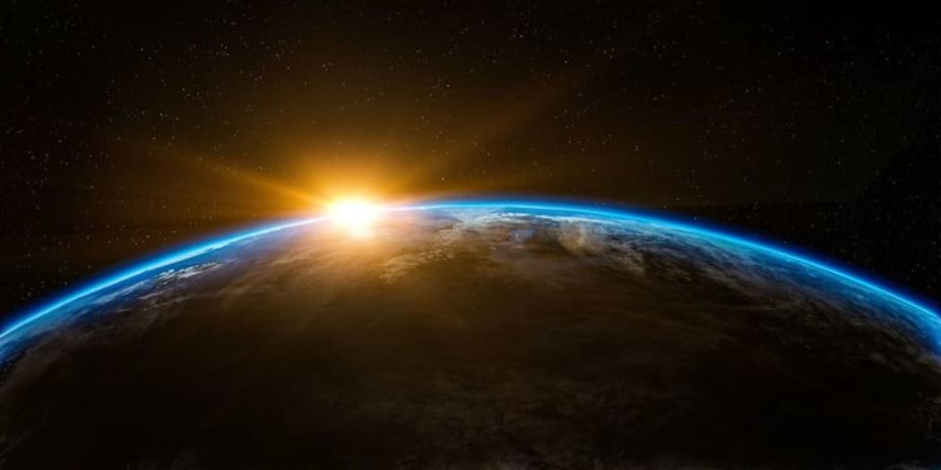 Sunrise over earth
