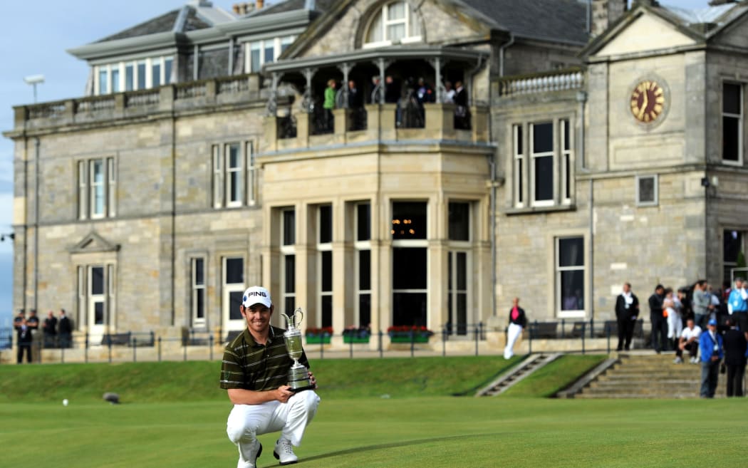 South African golfer Louis Oosthuizen at St Andrews.