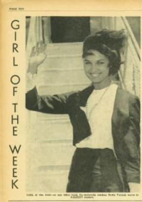 Salient's 'Girl of the Week' in 1963.
