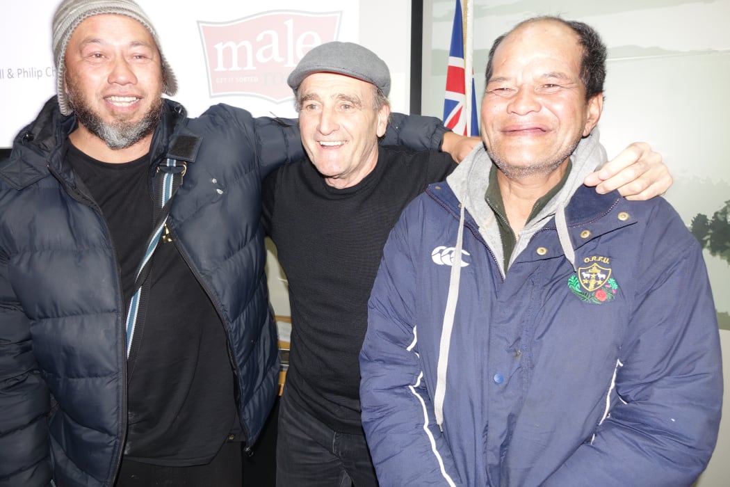 Tama, Philip Chapman of Male Room, and Patariki Tawhiao.