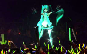 A live performance from virtual pop star Hatsune Miku.