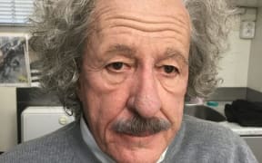 A glimpse of Davina Lamont's make-up process for Geoffrey Rush who plays Albert Einstein in the series 'Genius'.