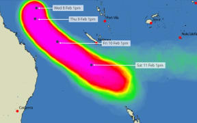 Tropical Cyclone Gabrielle track as of 8/2/23