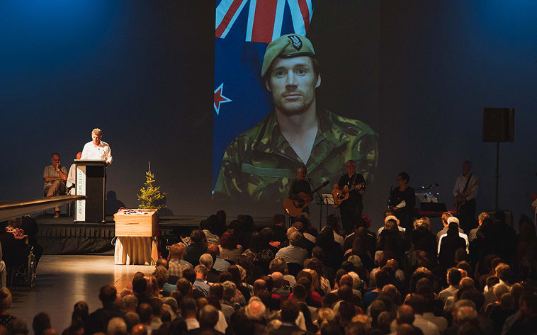 Hundreds gathered for Steve Askin's funeral in Christchurch.