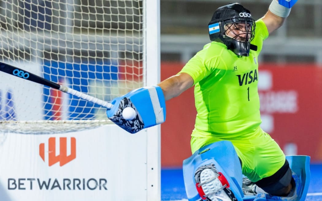Goal keeper wering Obo head gear