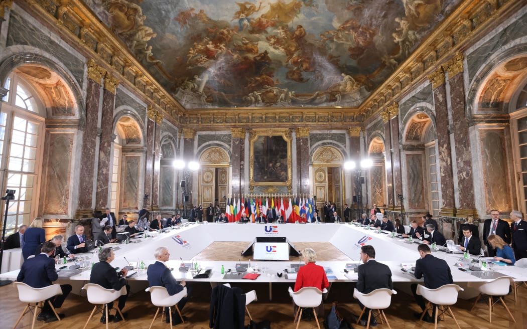 European Commission leaders met to discuss consequences of Russian attacks on Ukraine, in Paris on 10 March 2022.