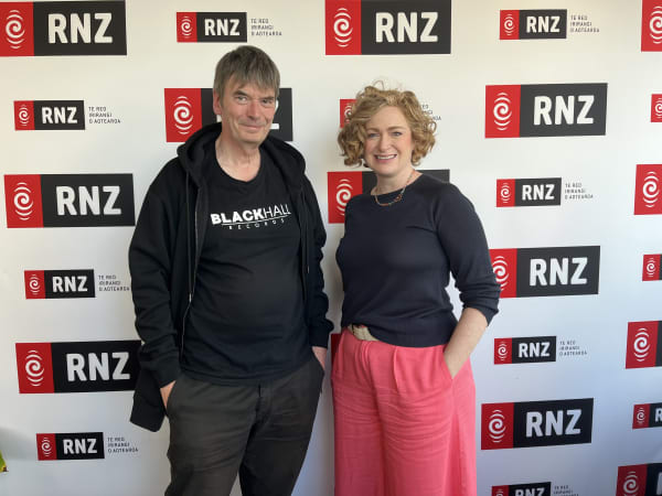 Writer Ian Rankin - who's visiting New Zealand for the 2025 Auckland Writer's Festival - with RNZ's Susie Ferguson.