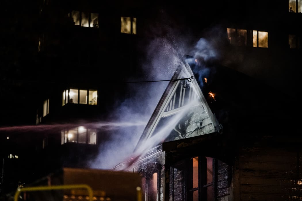 Abel Smith Street fire in Wellington.