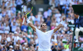 Rafael Nadal at Wimbledon in 2019.