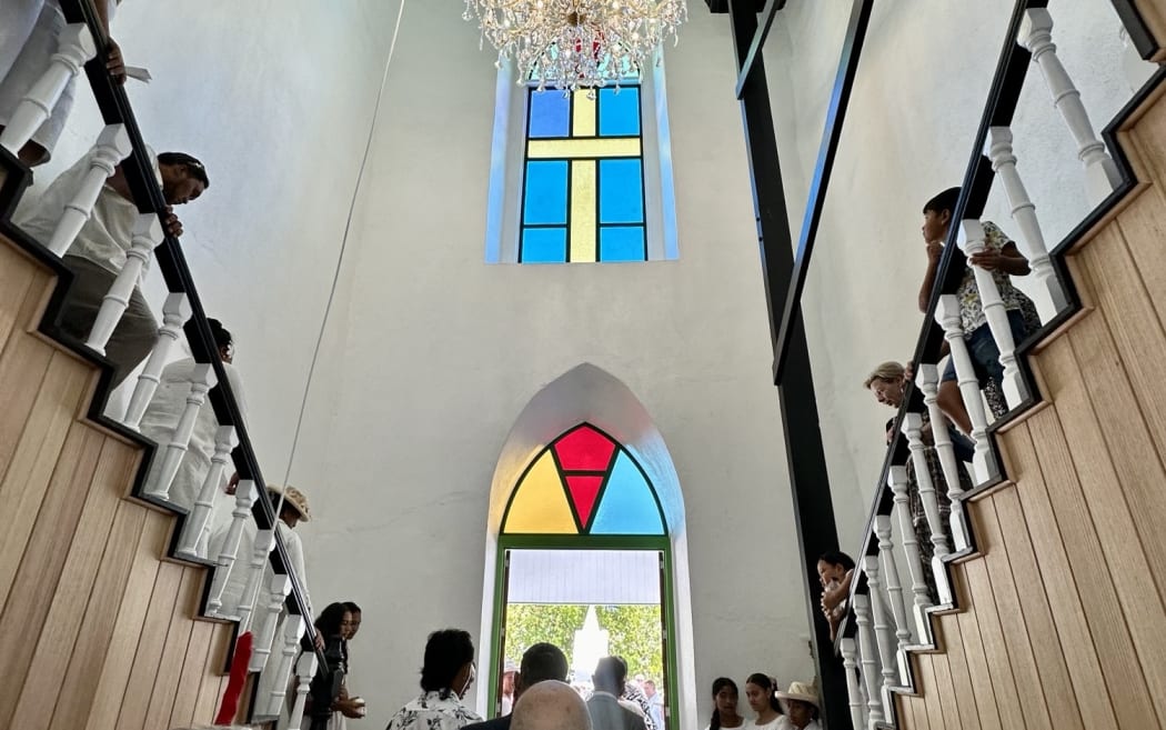 A number of Pacific leaders have attended a church service together on the eve of the 52nd Pacific Islands Forum in Sunday local time at the Avarua Cook Island's Christian Church in Rarotonga. 5 November 2023.