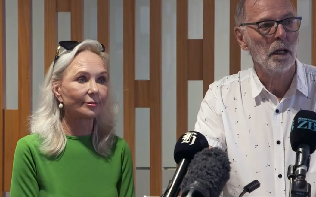 Auckland Deputy Mayor Desley Simpson and Auckland Mayor Wayne Brown.