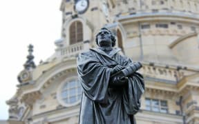 Statue of Martin Luther in front of the Frauenkirche, Dresden