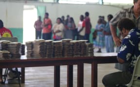 Polling in Vanuatu elections.