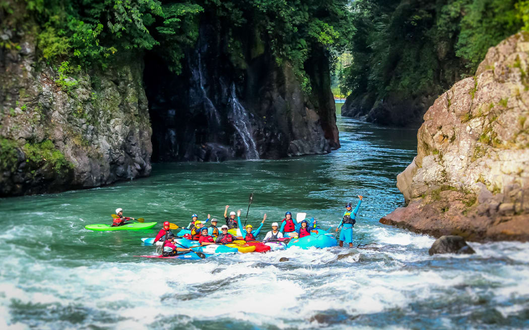 Kayakers taking part in one of the activities offered by eco-tourism operator Costa Rica Rios.