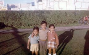 Dr Rawiri Waretini-Karena and whanau before he was taken into state care, 1974.