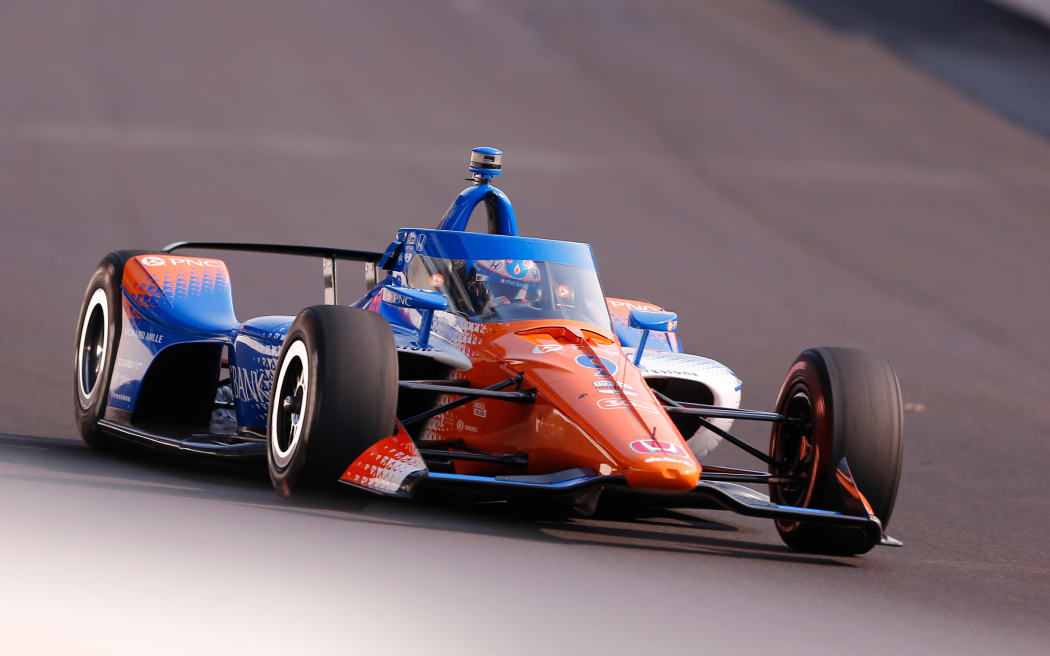 Scott Dixon during 2023 Indianapolis 500 qualifying.