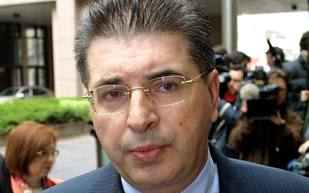 Macedonian Foreign Minister Srdjan Kerim  AFP PHOTO BELGA/ETIENNE ANSOTTE/sw