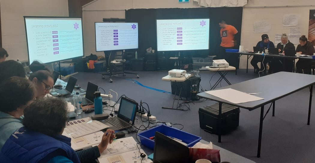 Marae representatives get training on how to make the most of digital connectivity and the technology being installed at marae around New Zealand