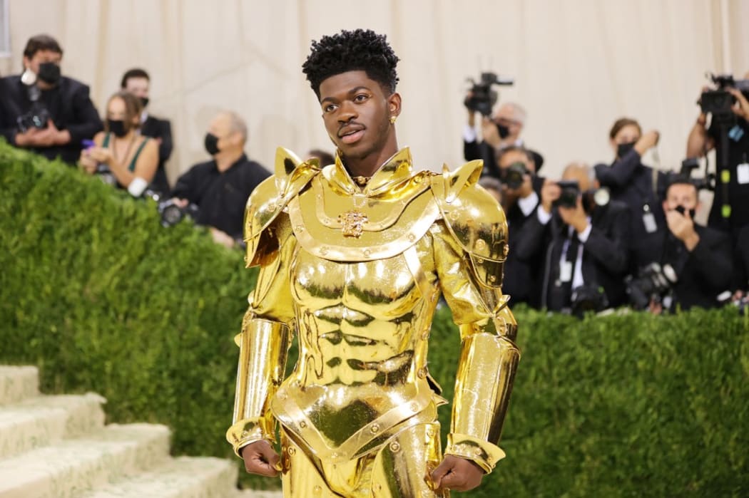 NEW YORK, NEW YORK - SEPTEMBER 13: Lil Nas X attends The 2021 Met Gala Celebrating In America: A Lexicon Of Fashion at Metropolitan Museum of Art on September 13, 2021 in New York City.