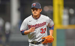 Tzu-Wei Lin playing for the Minnesota Twins in 2021.
