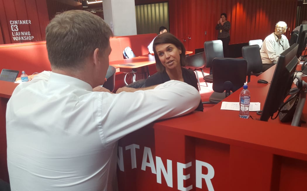 Bill English on the campaign trail