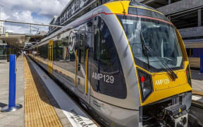 One of the new trains at Newmarket.