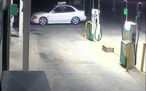 Police were looking for this white car.