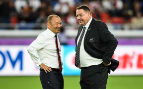 England coach Eddy Jones and New Zealand coach Steve Hansen.